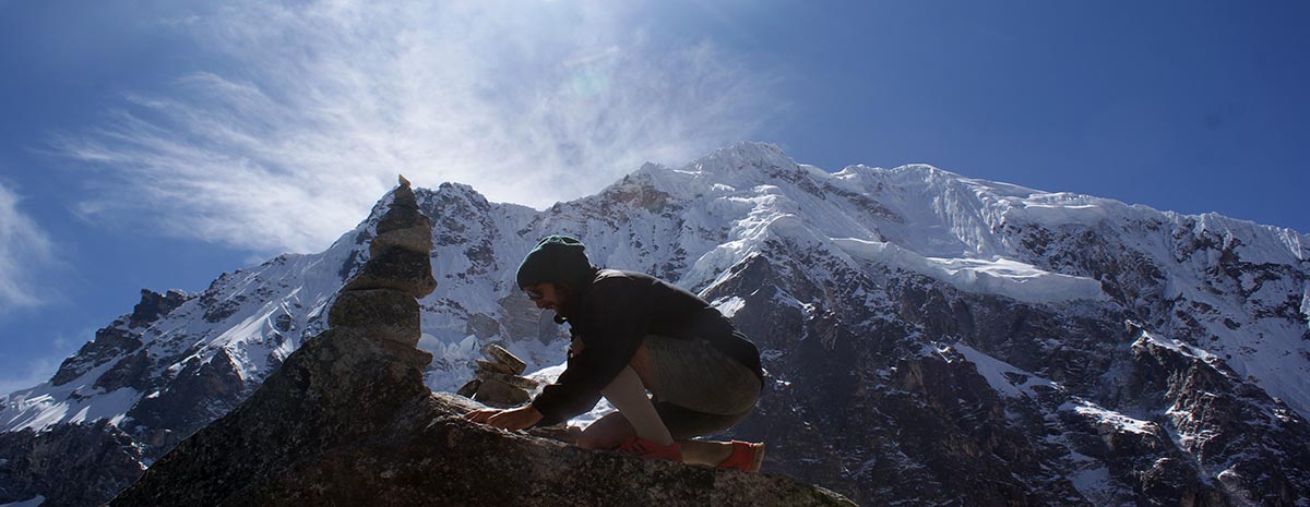 Dejando huella en el Nevado Salkantay