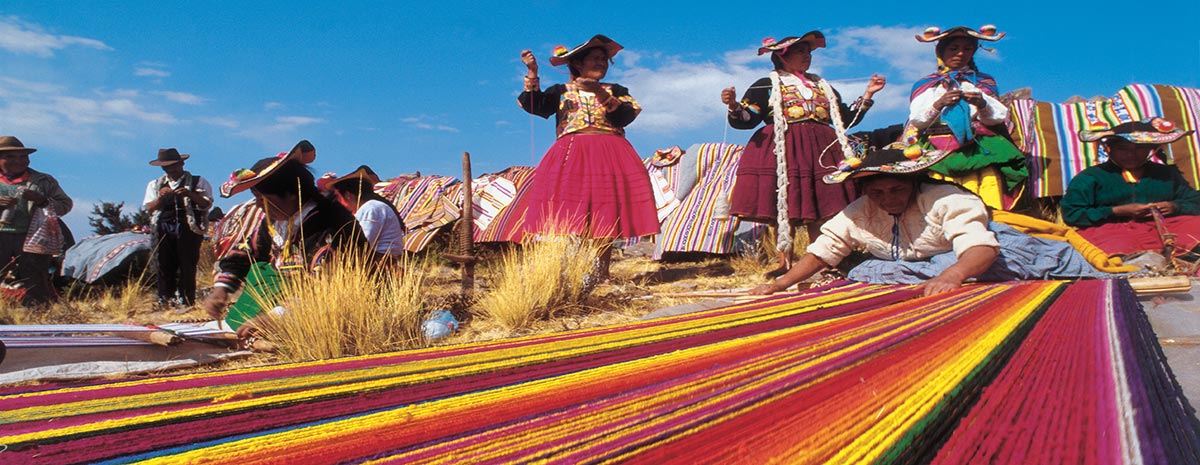 Tejedoras de Challon en Puno